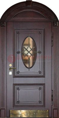 Арочная металлическая дверь с виноритом ДА-38 в Орле