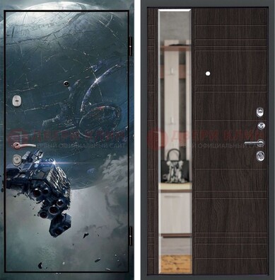 Железная дверь с фотопечатью космической фантастики ДФ-51 в Орле