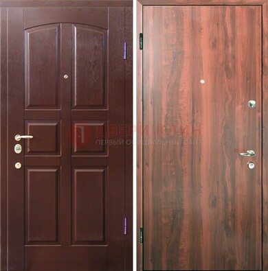 Офисная входная дверь с МДФ ламинат внутри ДМ-101 в Орле