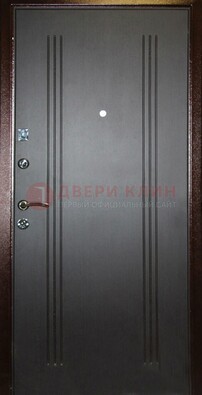 Черная железная дверь с МДФ ДМ-180 в Орле