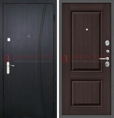 Темная стальная дверь с МДФ панелями ДМ-362 в Орле