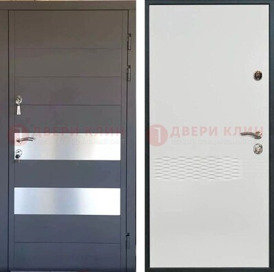 Металлическая дверь МДФ темная и светлая ДМ-420 в Орле