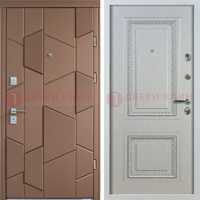 Квартирная стальная дверь с разными панелями МДФ ДМ-496 в Орле