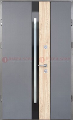 Полуторная металлическая дверь с МДФ ДМ-503 в Орле