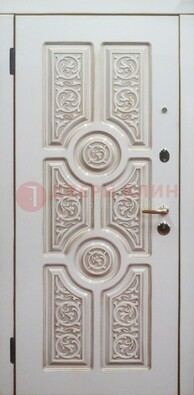 Уличная белая дверь для загородного дома с МДФ ДМ-529 в Орле