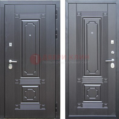 Декоративная серая металлическая дверь с МДФ ДМ-57 в Орле