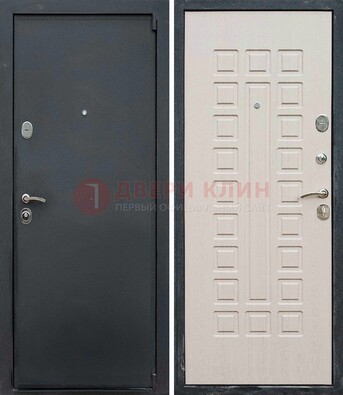 Черная металлическая дверь с порошковым покрытием ДП-101 в Орле