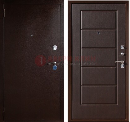 Темная входная дверь с порошковым окрасом ДП-113 в Орле