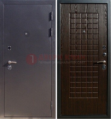 Серая металлическая дверь с порошковым напылением ДП-153 в Орле