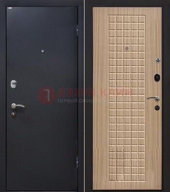 Черная металлическая дверь с порошковым покрытием ДП-157 в Орле
