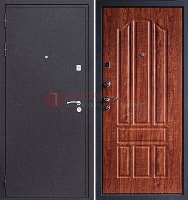 Темная стальная дверь с порошковым напылением ДП-188 в Самаре