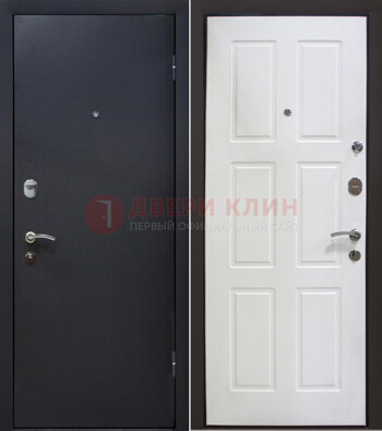 Черная металлическая дверь с порошковым покрытием ДП-193 в Орле
