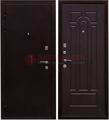 Черная стальная дверь с порошковым покрытием ДП-35 в Орле