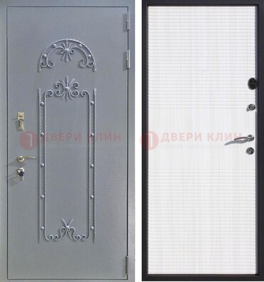 Черная входная дверь с порошковым покрытием ДП-67 в Орле