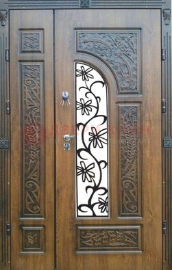 Морозостойкая металлическая парадная дверь ДПР-12 в Орле