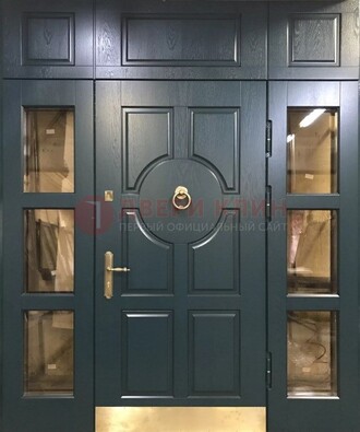 Стальная парадная дверь ДПР-64 со стеклопакетом в Орле
