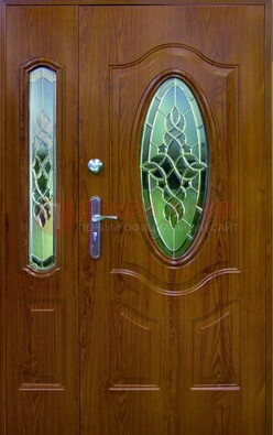 Парадная дверь со стеклянными вставками ДПР-73 для дома в Орле