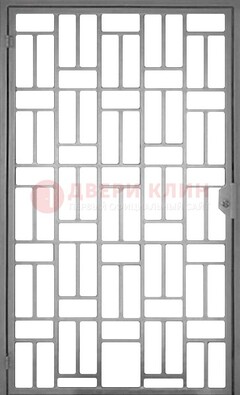 Металлическая решетчатая дверь в сером цвете ДР-23 в Орле