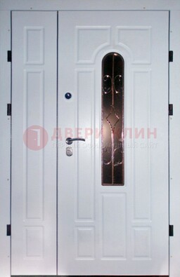 Входная дверь Винорит со стеклом в белом цвете ДСК-277 в Орле