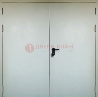 Белая металлическая техническая дверь ДТ-8 в Орле