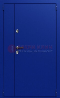 Синяя тамбурная дверь ДТМ-23 в Зеленограде