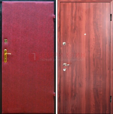 Красная входная дверь с винилискожей ДВ-30 в Орле