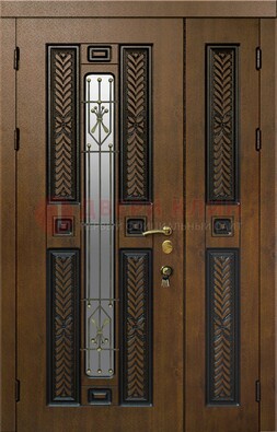 Полуторная входная дверь с виноритом ДВТ-169 в Орле