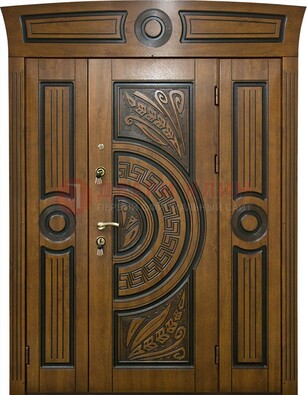 Парадная входная дверь с виноритом и узором ДВТ-194 в Орле
