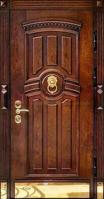 Входная дверь с виноритом в коричневом цвете ДВТ-236 в Орле
