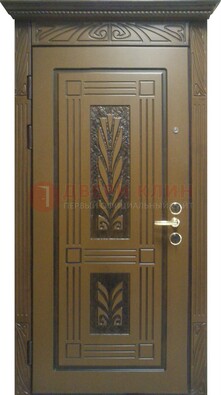 Металлическая дверь с виноритом и узором ДВТ-256 в Орле