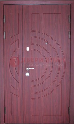 Красная железная дверь с виноритом ДВТ-3 в Орле