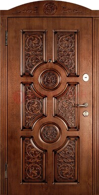 Коричневая входная дверь с виноритом ДВТ-41 в Орле