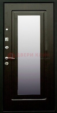 Черная металлическая дверь с зеркалом ДЗ-37 в Орле