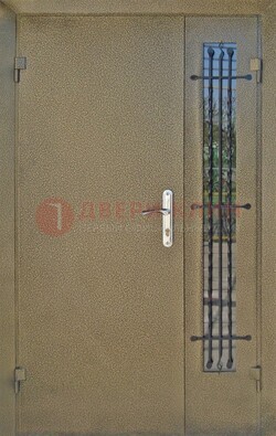 Тамбурная дверь Порошок со стеклом и ковкой ПЛ-20 в Орле