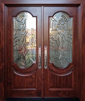 Классическая железная дверь с массивом дуба для входа ВЖ-23 в Орле